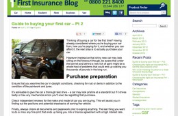 First Insurance Blog