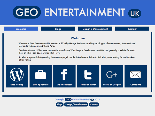Geo Entertainment UK - Wordpress Development & Design