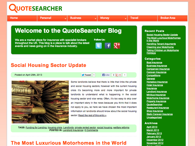 QuoteSearcher Insurance Blog