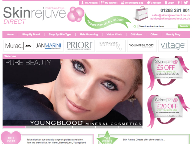 Skin Rejuve Direct - Magento Development & Design